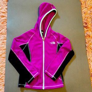 North Face girls jacket-Purple, mint green and black